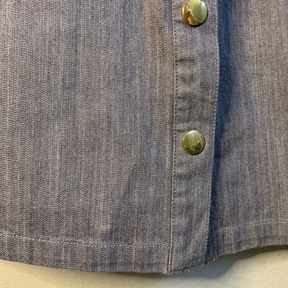 Sugarlips Sleeveless Dress S-M Denim Summer Cruise Cotton Blend Bodycon Zippers - Picture 5 of 11